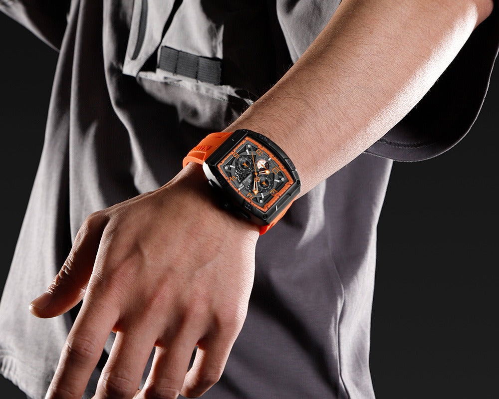 NAVIFORCE NF8052 Barrel-Shaped Case Waterproof Luminous Quartz Multifunction Men’s Watch (Copy)