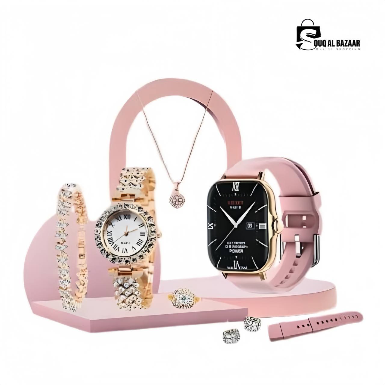 Gifting 7 in 1 set A58 Smart Watch Women Fashion