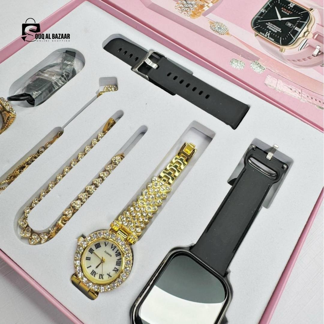 Gifting 7 in 1 set A58 Smart Watch Women Fashion