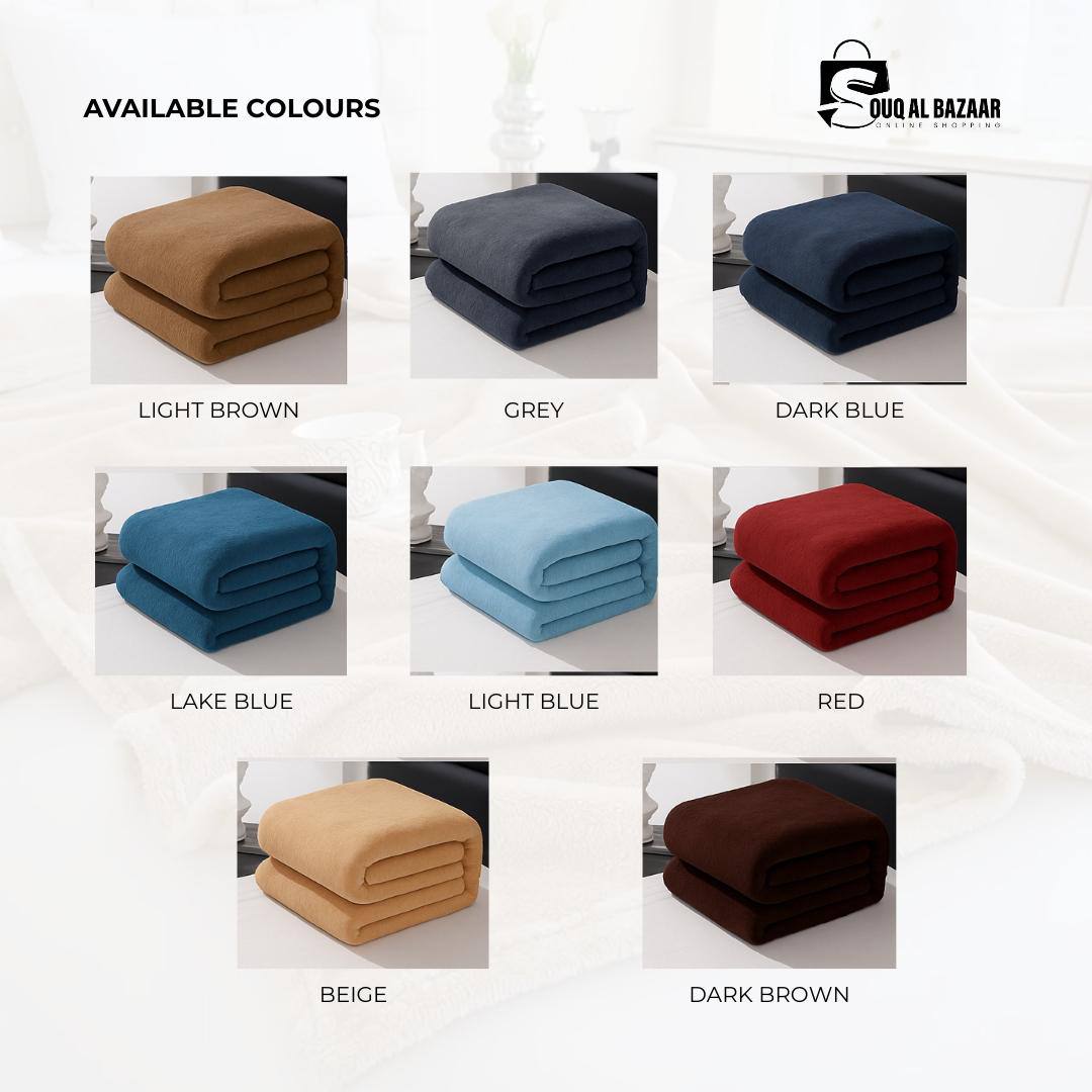 Luxurious Soft Flannel Blanket – Cozy, Lightweight & Warm Bedding Comfort