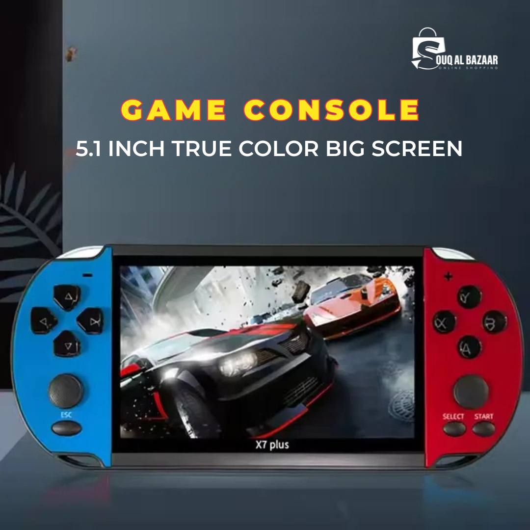 X7 Handheld Game Console 4.3 Inch HD Screen Output Built-in 10000+ Classical Games Portable Audio Video Game