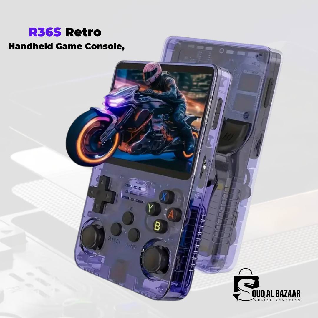 R36S Retro Handheld Video Game Console Linux ARKOS System 3.5 Inch IPS Screen 128G 64G Preloaded Games Portable Pocket Player
