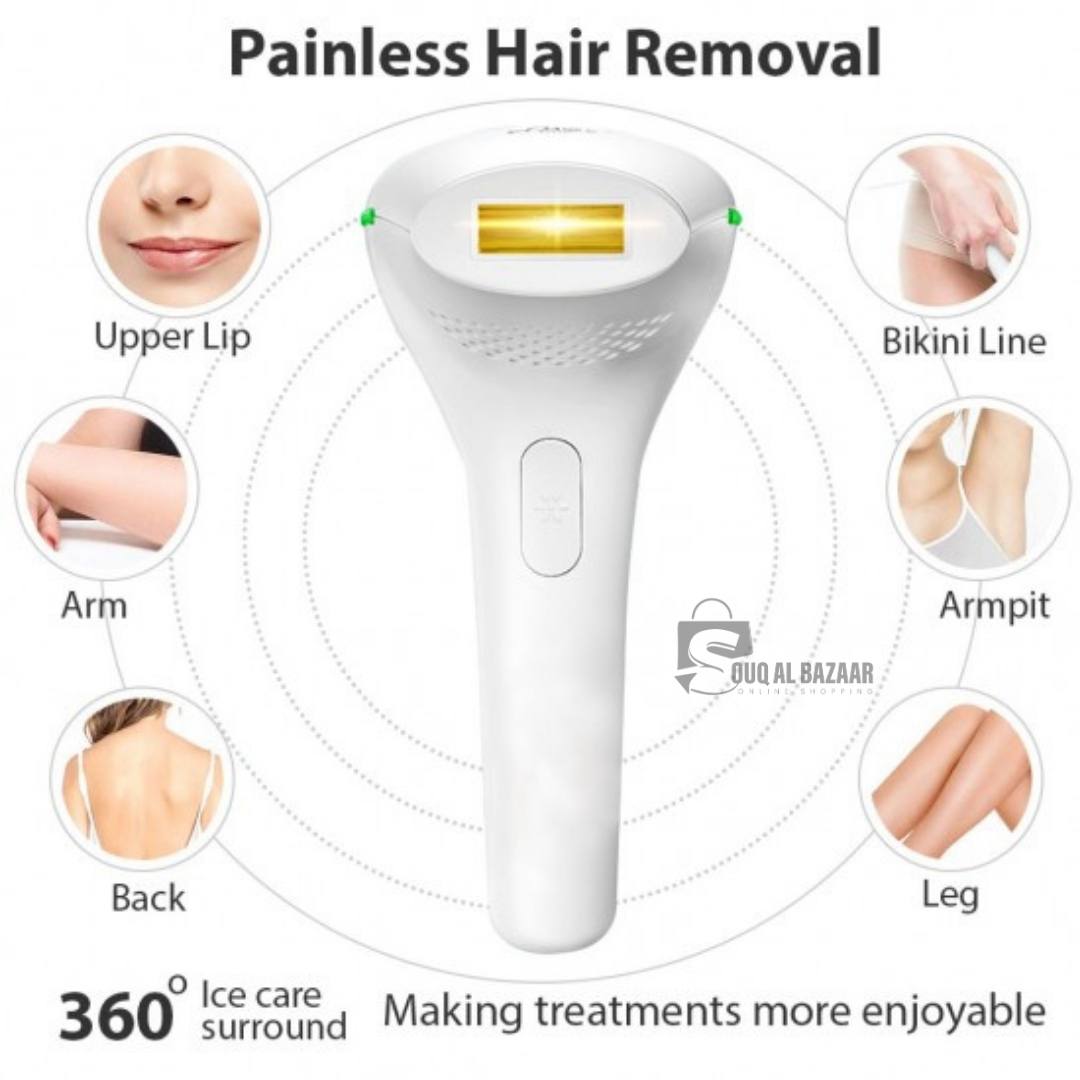 Semino Laser Hair Removal Device | 360° Ice Care & Safe Hair Removal