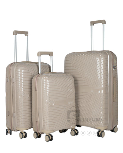 Mate Rubberised PP Unbreakable Travel Luggage