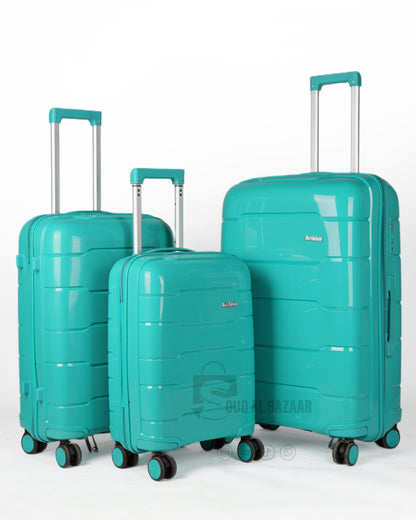 Plume Rubberised PP Unbreakable Travel Luggage