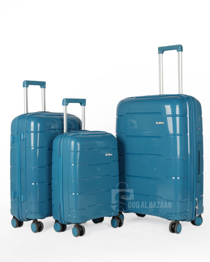 Plume Rubberised PP Unbreakable Travel Luggage