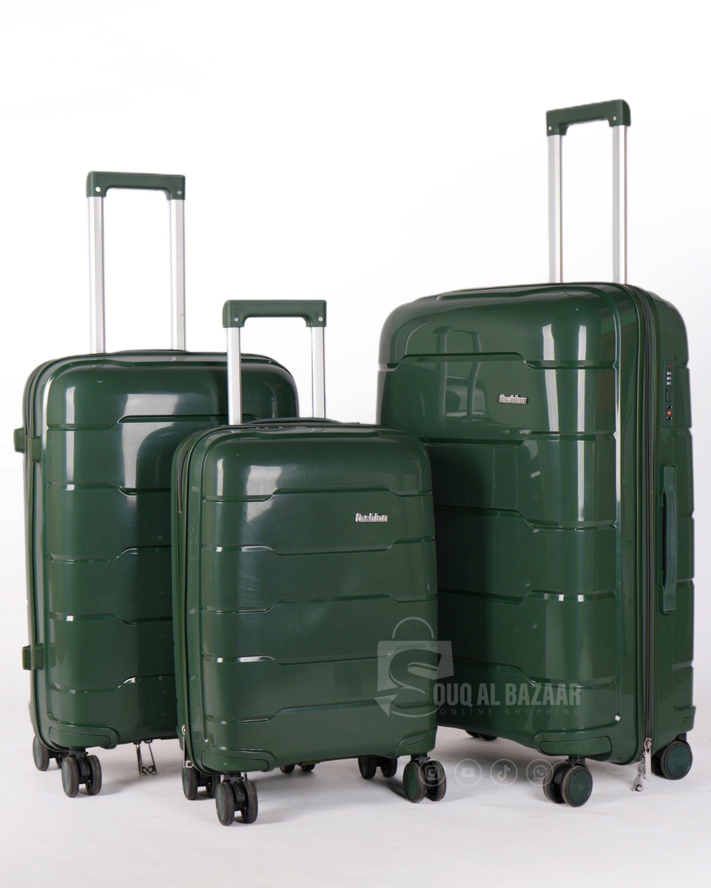 Plume Rubberised PP Unbreakable Travel Luggage