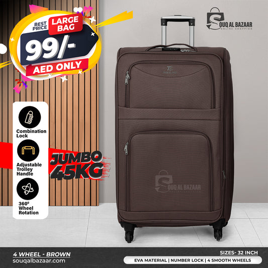 4 Wheel EVA Durable Lightweight Jumbo Travel Luggage Bag