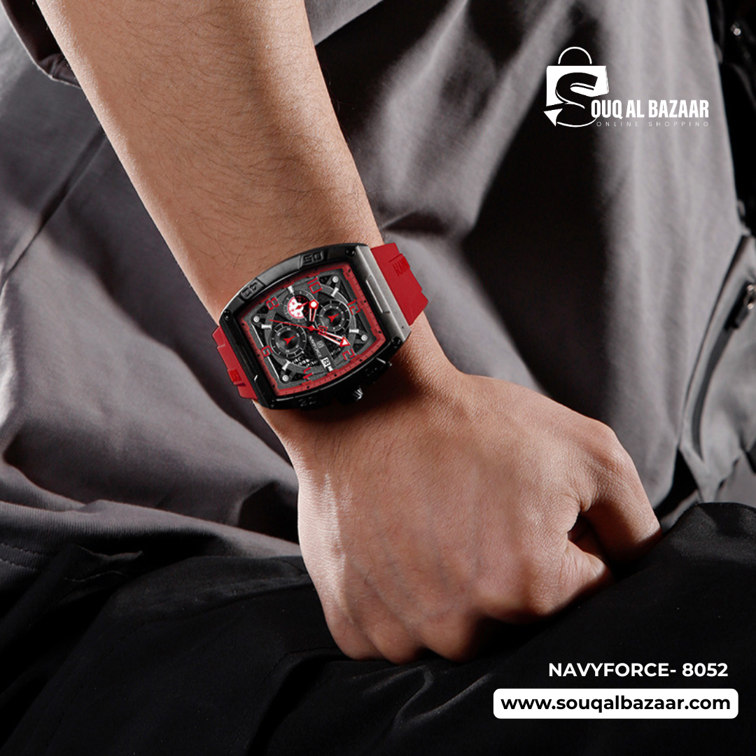 NAVIFORCE NF8052 Barrel-Shaped Case Waterproof Luminous Quartz Multifunction Men’s Watch (Copy)