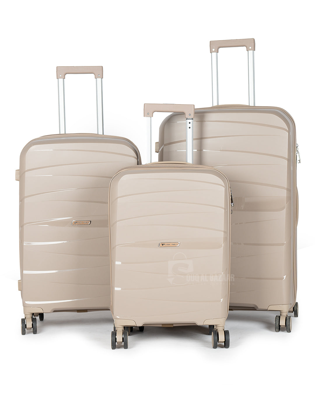 Glaze Anti-Theft PP Luggage Unbreakable Travel Bags