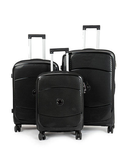 Wagon Stylish Anti-Theft PP Luggage Set – Includes 3 Unbreakable Travel Bags