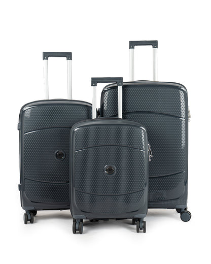 Wagon Stylish Anti-Theft PP Luggage Set – Includes 3 Unbreakable Travel Bags