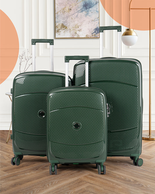 Wagon Stylish Anti-Theft PP Luggage Unbreakable Travel Bags Set of 3