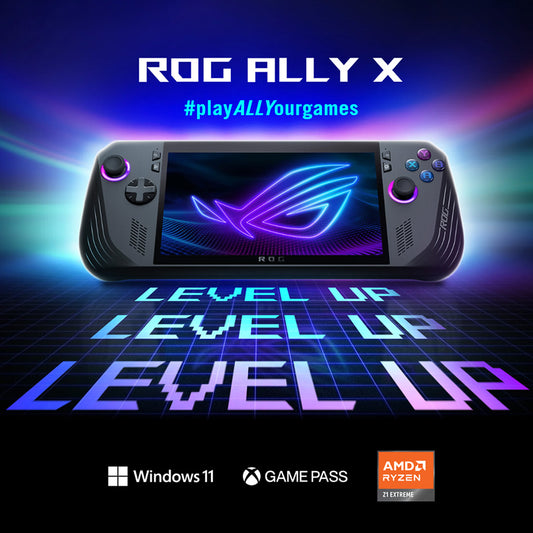 ASUS ROG Ally X RC72LA-NH007W Black - 7 Inch FHD, AMD Ryzen Z1 Extreme, 24GB LPDDR5X RAM, 1TB M.2 SSD (2280), Windows 11 Home