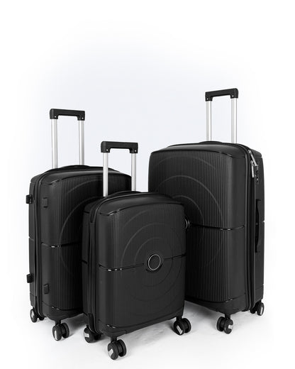 Helsenki Anti Theft Rubberised PP Unbreakable Travel Luggage Bags