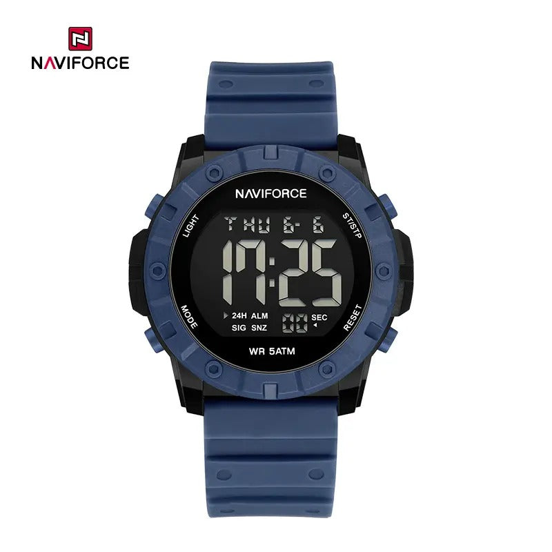 NAVIFORCE NF7110 5ATM Waterproof Trendy Watch with Silicone Strap and LED Luminous Sports Design