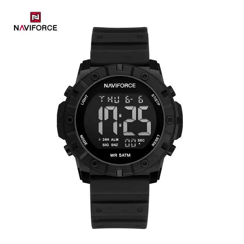 NAVIFORCE NF7110 5ATM Waterproof Trendy Watch with Silicone Strap and LED Luminous Sports Design