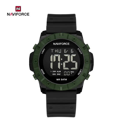 NAVIFORCE NF7110 5ATM Waterproof Trendy Watch with Silicone Strap and LED Luminous Sports Design
