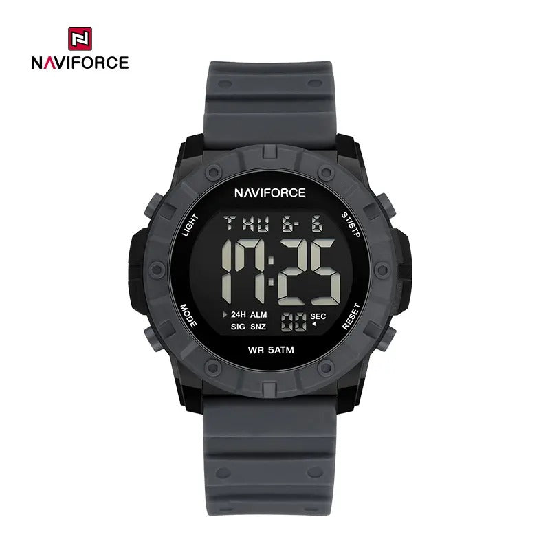 NAVIFORCE NF7110 5ATM Waterproof Trendy Watch with Silicone Strap and LED Luminous Sports Design