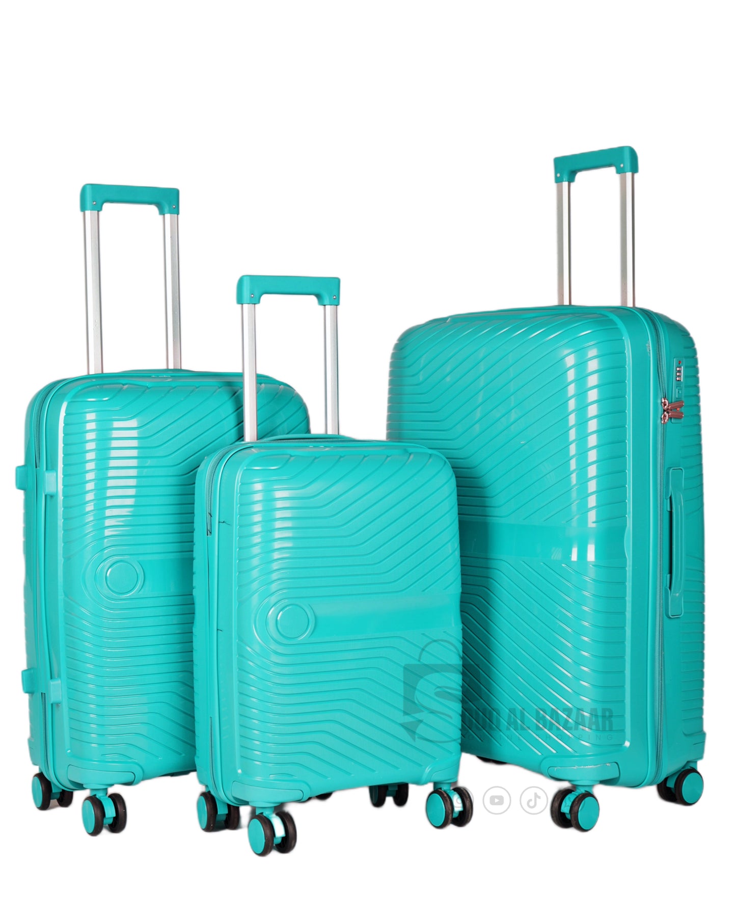 Mate Rubberised PP Unbreakable Travel Luggage