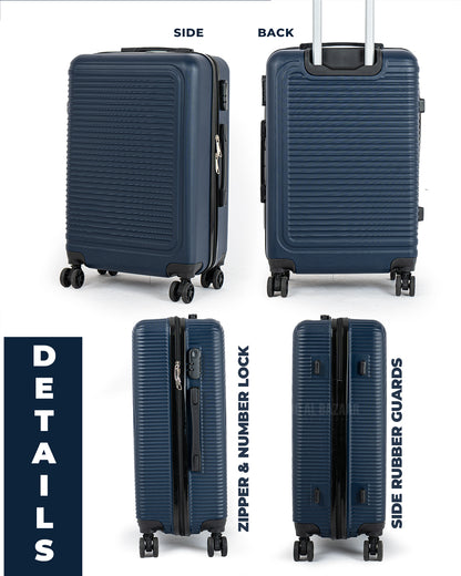 Light Weight Double Plus ABS Hardcase Travel Luggage Set of 3 Bags