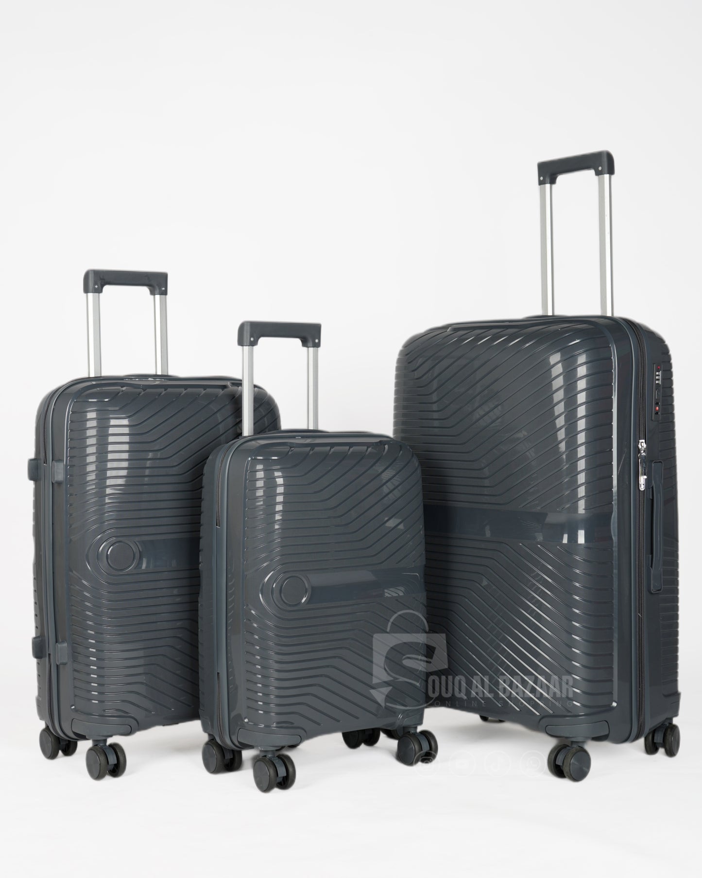 Mate Rubberised PP Unbreakable Travel Luggage