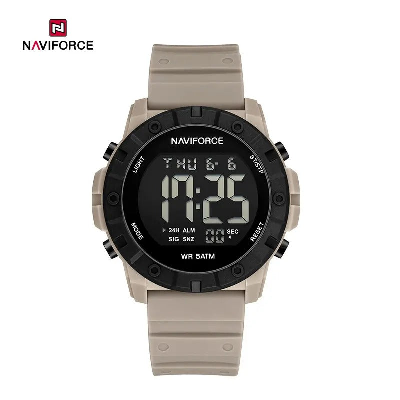 NAVIFORCE NF7110 5ATM Waterproof Trendy Watch with Silicone Strap and LED Luminous Sports Design
