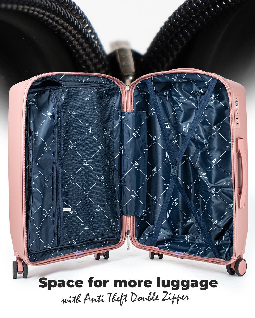 Glaze Anti-Theft PP Luggage Unbreakable Travel Bags