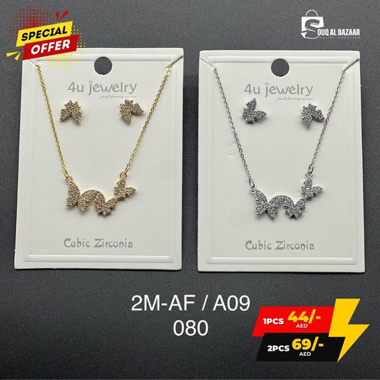 Beautiful Cubic Zircon Jewellery Set for Women – Necklace & Earrings