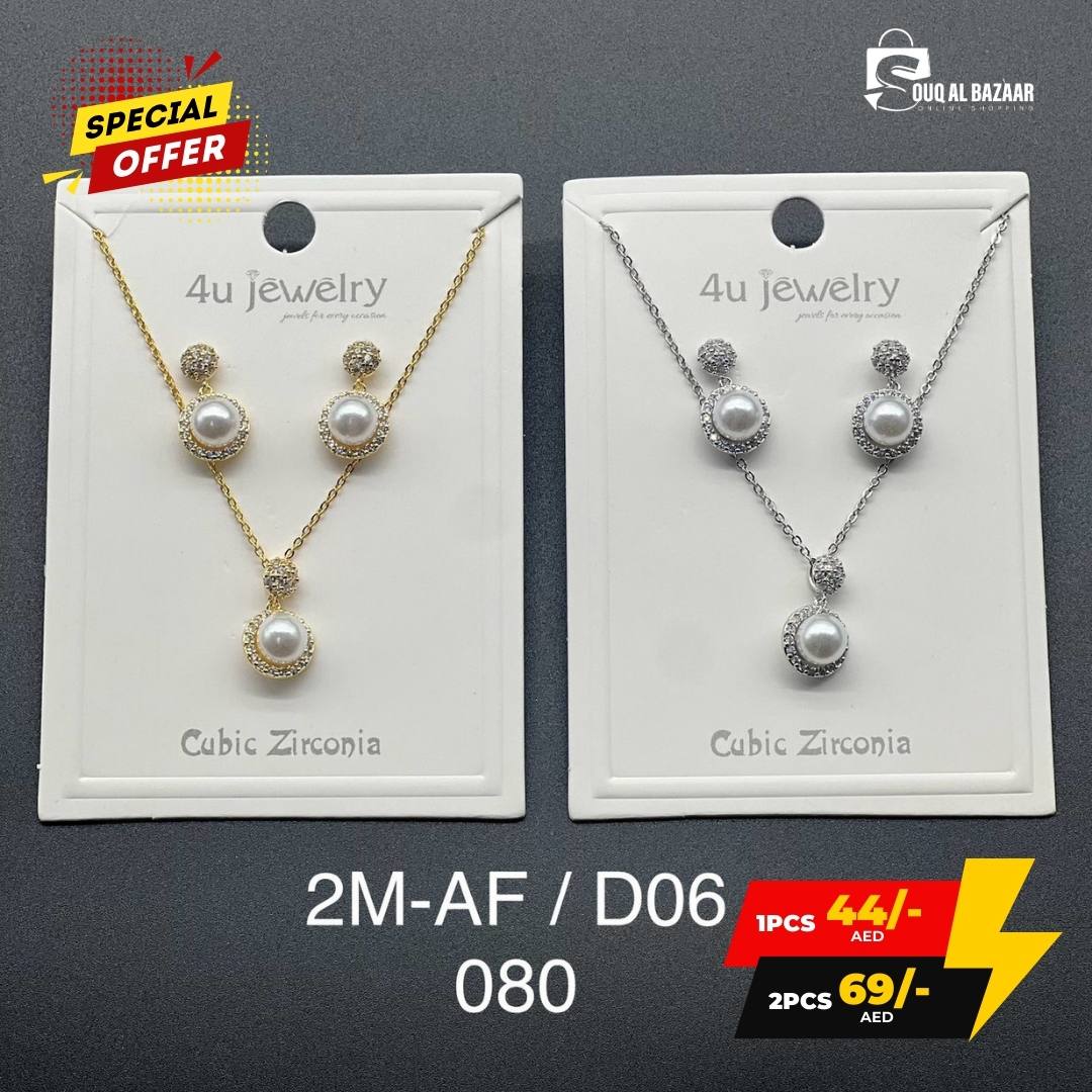 Women’s Luxury Cubic Zirconia  Jewellery Set – Necklace & Earrings