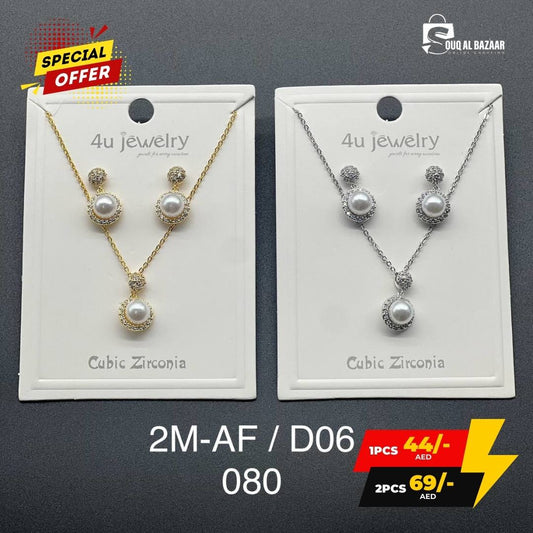 Women’s Luxury Cubic Zirconia  Jewellery Set – Necklace & Earrings
