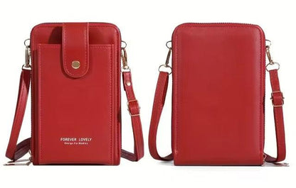 Three Layer Small Crossbody Shoulder Bag with Adjustable Strap Phone bag