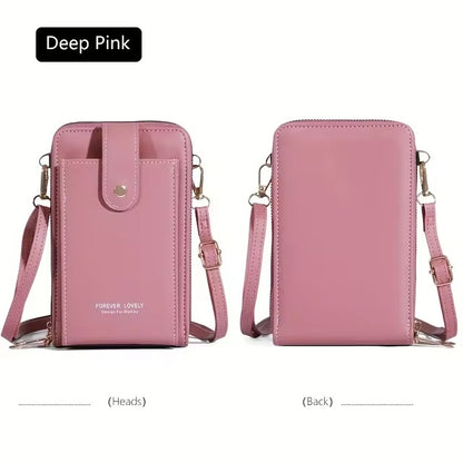 Three Layer Small Crossbody Shoulder Bag with Adjustable Strap Phone bag