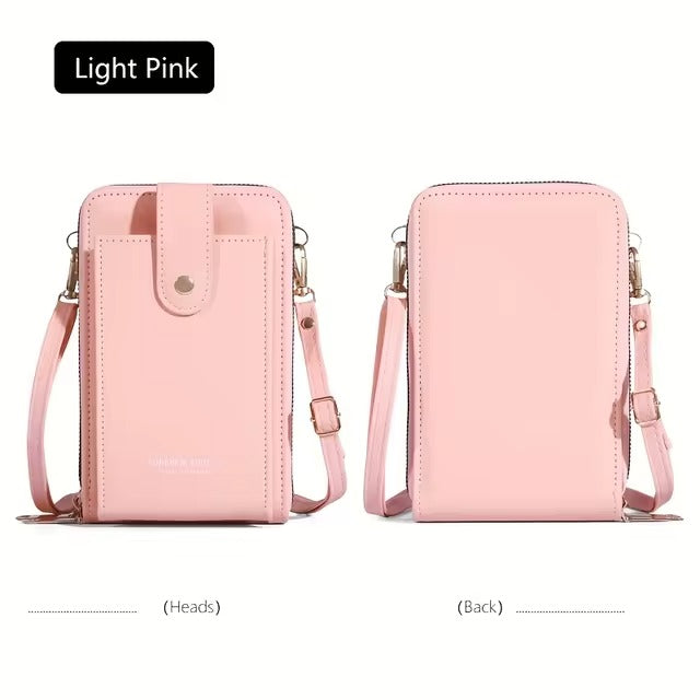 Three Layer Small Crossbody Shoulder Bag with Adjustable Strap Phone bag