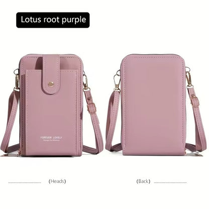 Three Layer Small Crossbody Shoulder Bag with Adjustable Strap Phone bag