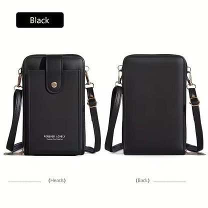 Three Layer Small Crossbody Shoulder Bag with Adjustable Strap Phone bag