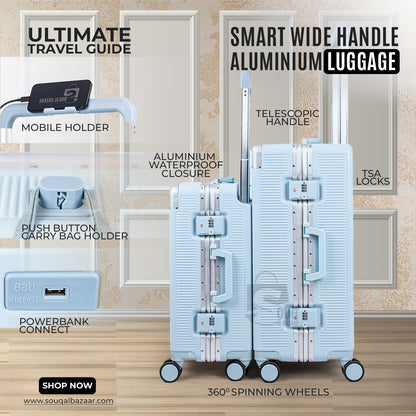 Wide Handle Smart Aluminum Frame Ultimate Travel Bag