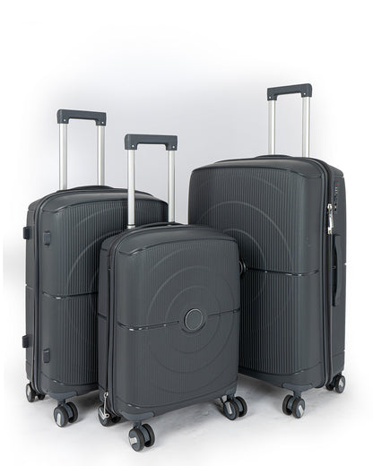 Helsenki Anti Theft Rubberised PP Unbreakable Travel Luggage Bags