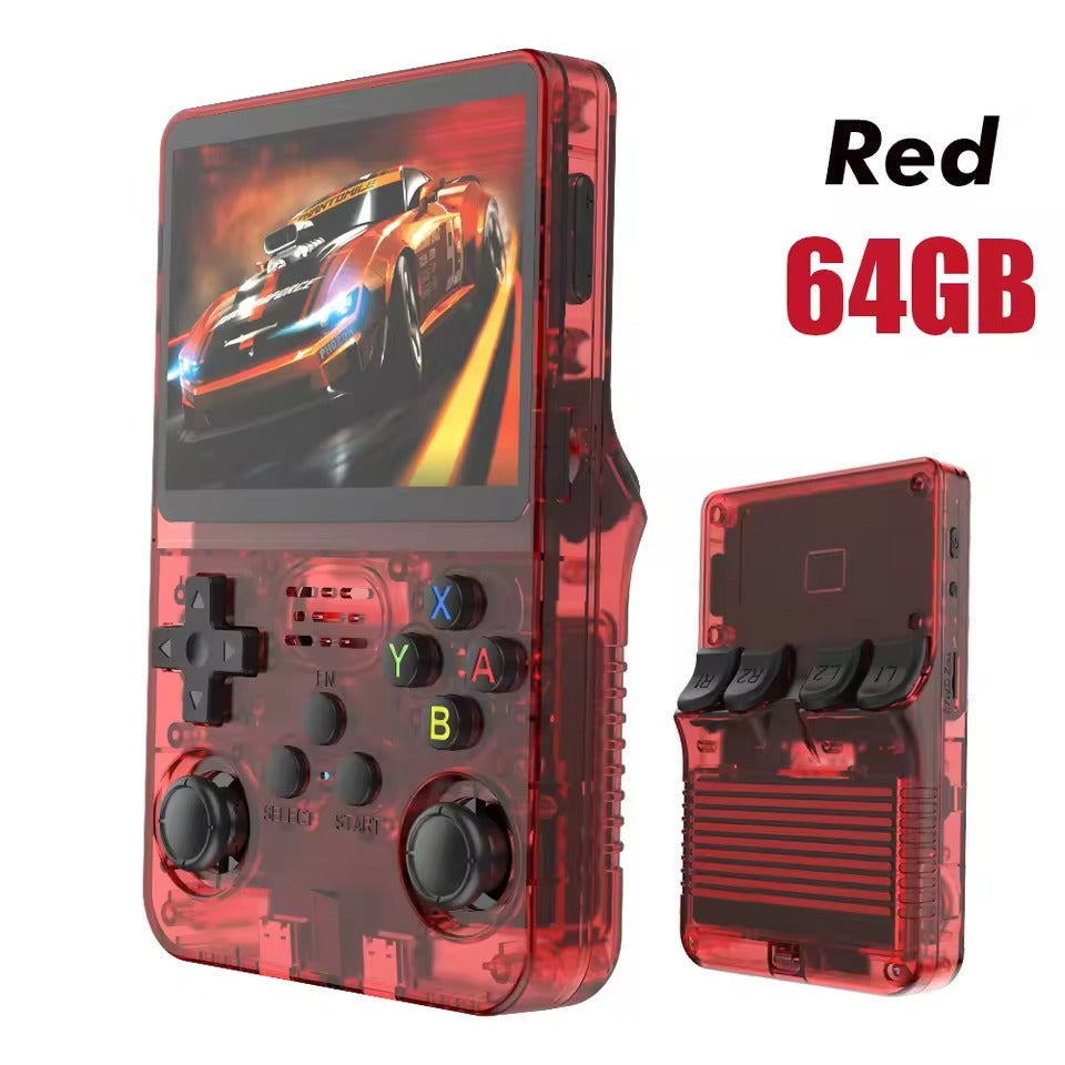 R36S Retro Handheld Video Game Console Linux ARKOS System 3.5 Inch IPS Screen 128G 64G Preloaded Games Portable Pocket Player