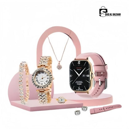 Gifting 7 in 1 set A58 Smart Watch Women Fashion