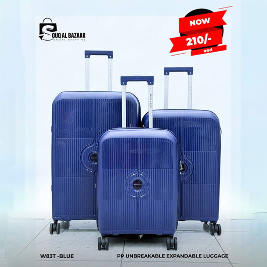 Giordano PP Expandable Unbreakable Luggage Bag With 360° Spinner Wheels