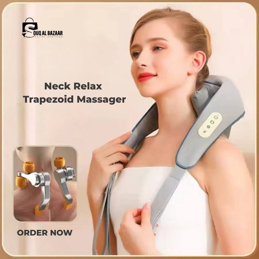 Portable Body Massager – Wireless, USB Rechargeable, Heating Control, Hands-Free Relaxation
