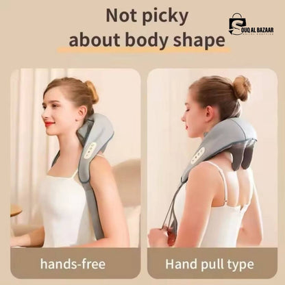 Portable Body Massager – Wireless, USB Rechargeable, Heating Control, Hands-Free Relaxation