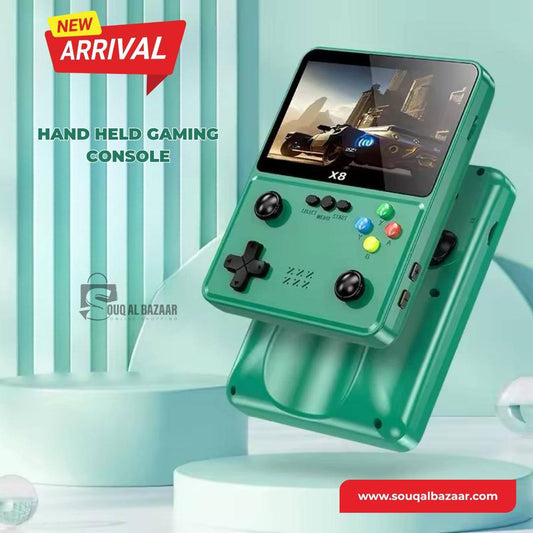 X8 Retro Handheld Game Console 4 Inch IPS Screen 10 Emulator Handheld Game Console Dual Operated Video Game Player 2000