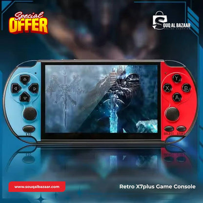 X7 Handheld Game Console 4.3 Inch HD Screen Output Built-in 10000+ Classical Games Portable Audio Video Game