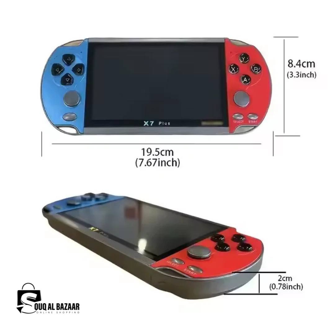 X7 Handheld Game Console 4.3 Inch HD Screen Output Built-in 10000+ Classical Games Portable Audio Video Game