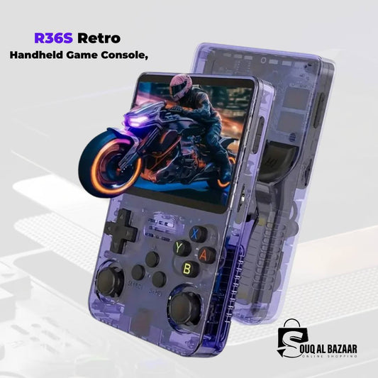 R36S Retro Handheld Video Game Console Linux ARKOS System 3.5 Inch IPS Screen 128G 64G Preloaded Games Portable Pocket Player