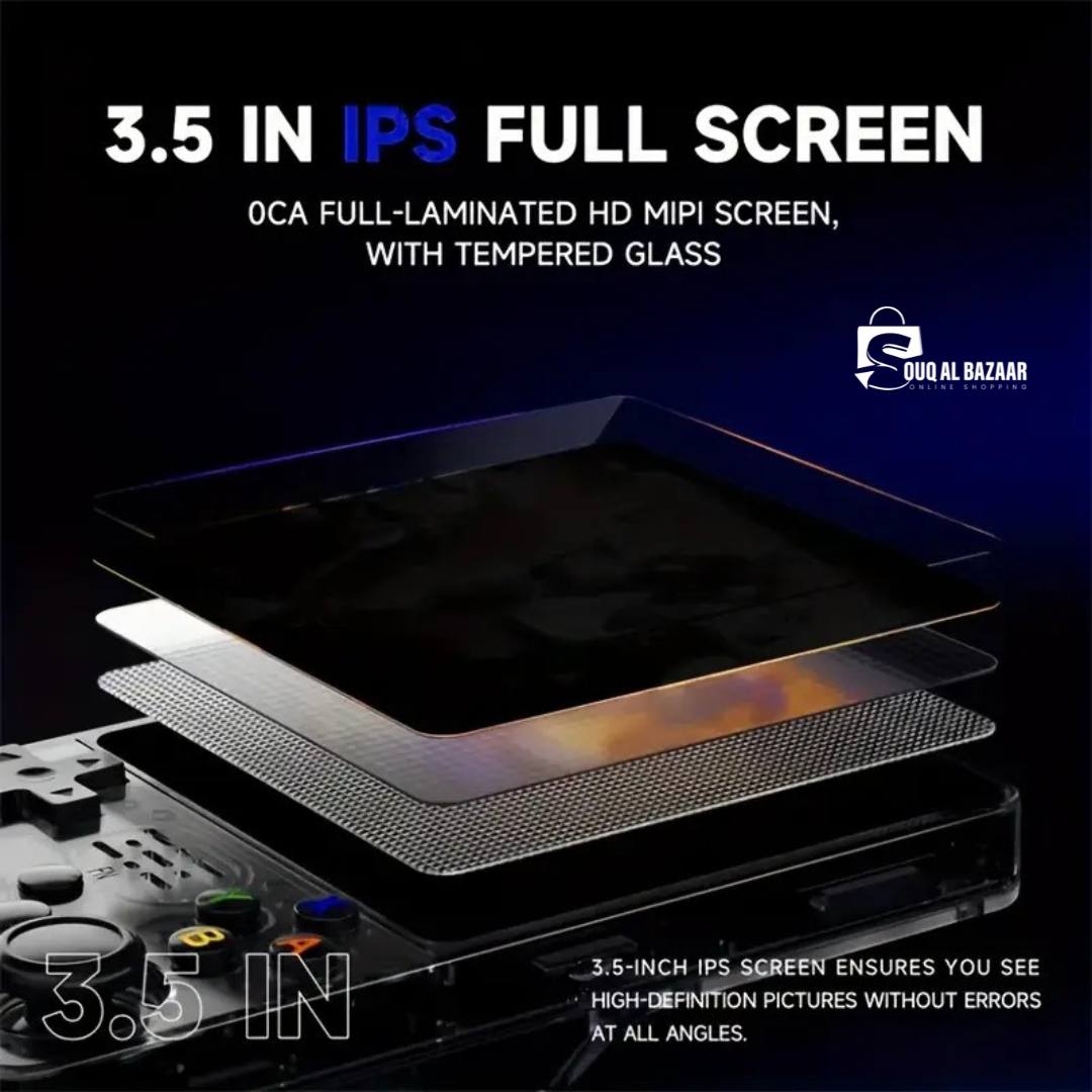 R36S Retro Handheld Video Game Console Linux ARKOS System 3.5 Inch IPS Screen 128G 64G Preloaded Games Portable Pocket Player