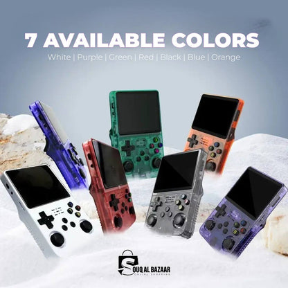 R36S Retro Handheld Video Game Console Linux ARKOS System 3.5 Inch IPS Screen 128G 64G Preloaded Games Portable Pocket Player
