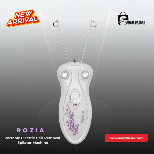 ROZIA Epilator Hair Removal Device – Safe, Compact & Smooth Finish